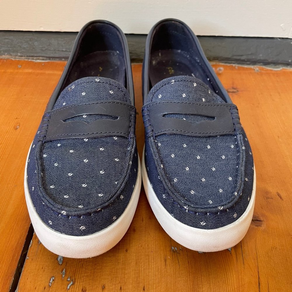 Cole Haan Navy Loafers (7.5)